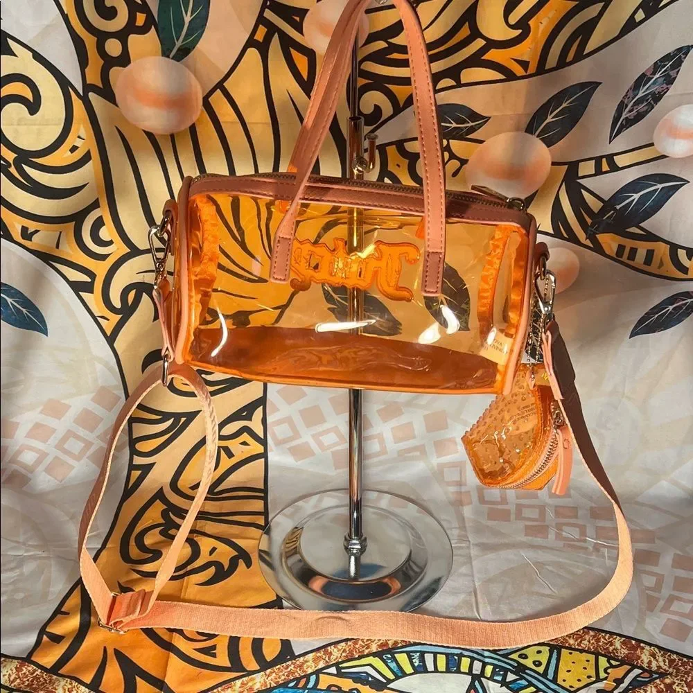 Juicy Couture Soft Serve Mini Barrel Satchel Crossbody Bag with Mini Coin Purse - Picture 5 of 10